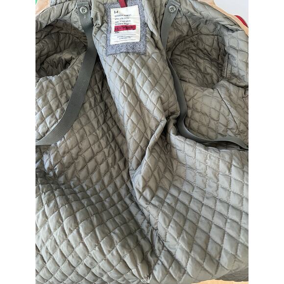 Vintage Abercrombie & Fitch Coat Womens Small Quilted Lined Military Y2K Utility - Picture 5 of 16